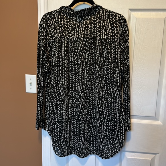 H&M White   Back Blouse Top Size L - Picture 3 of 5